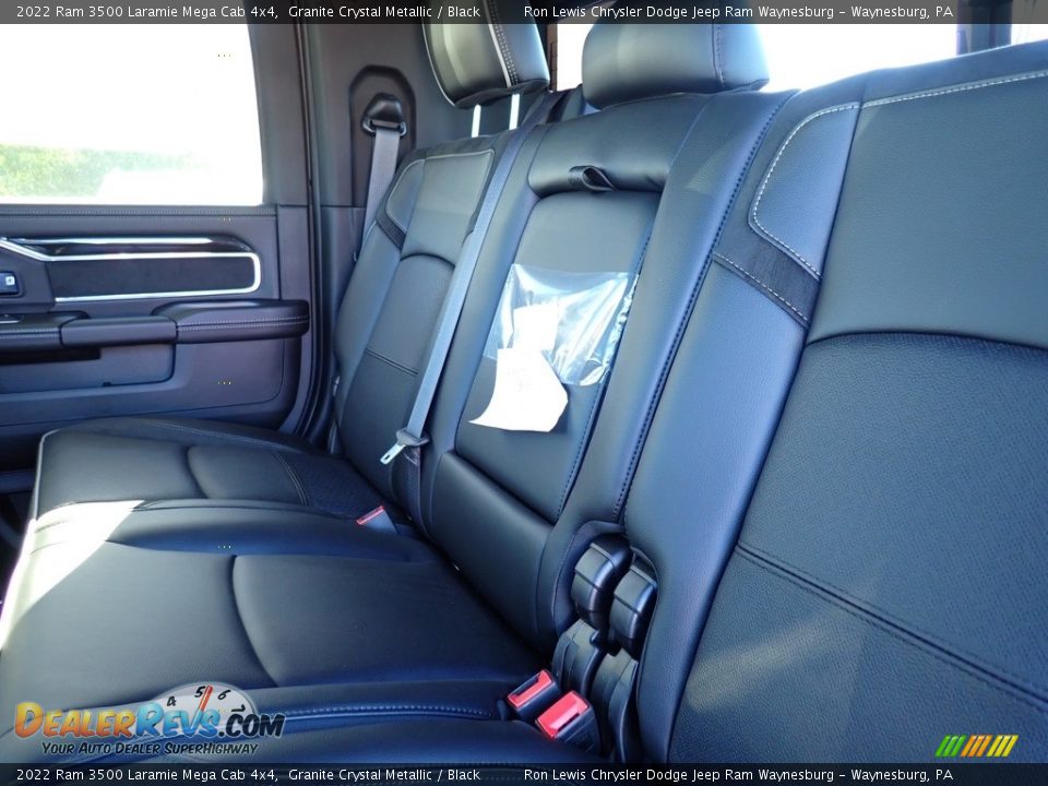 Rear Seat of 2022 Ram 3500 Laramie Mega Cab 4x4 Photo #12