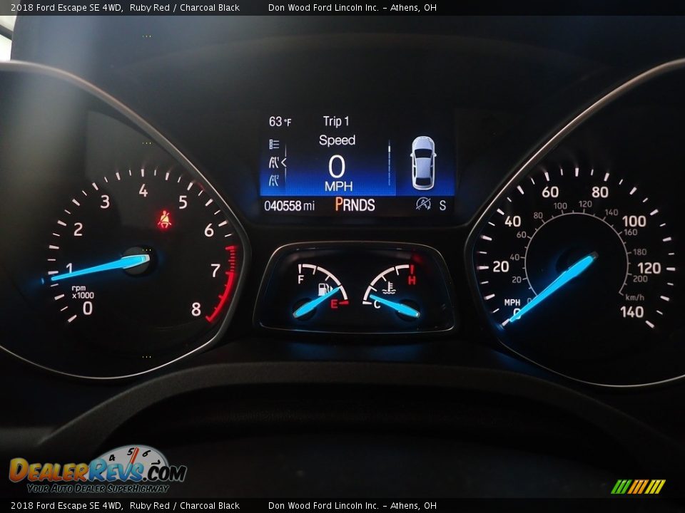 2018 Ford Escape SE 4WD Ruby Red / Charcoal Black Photo #27