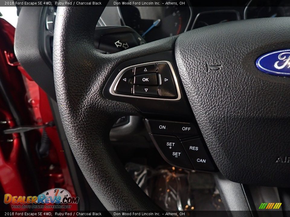 2018 Ford Escape SE 4WD Ruby Red / Charcoal Black Photo #28