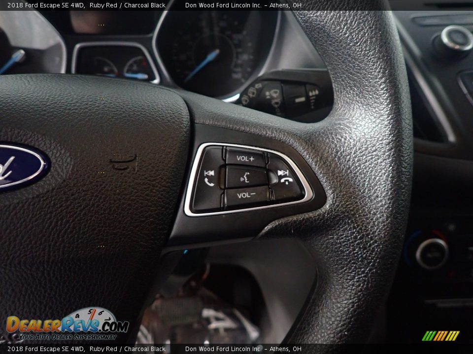 2018 Ford Escape SE 4WD Ruby Red / Charcoal Black Photo #29