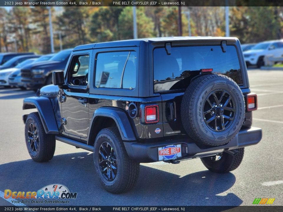 2023 Jeep Wrangler Freedom Edition 4x4 Black / Black Photo #4