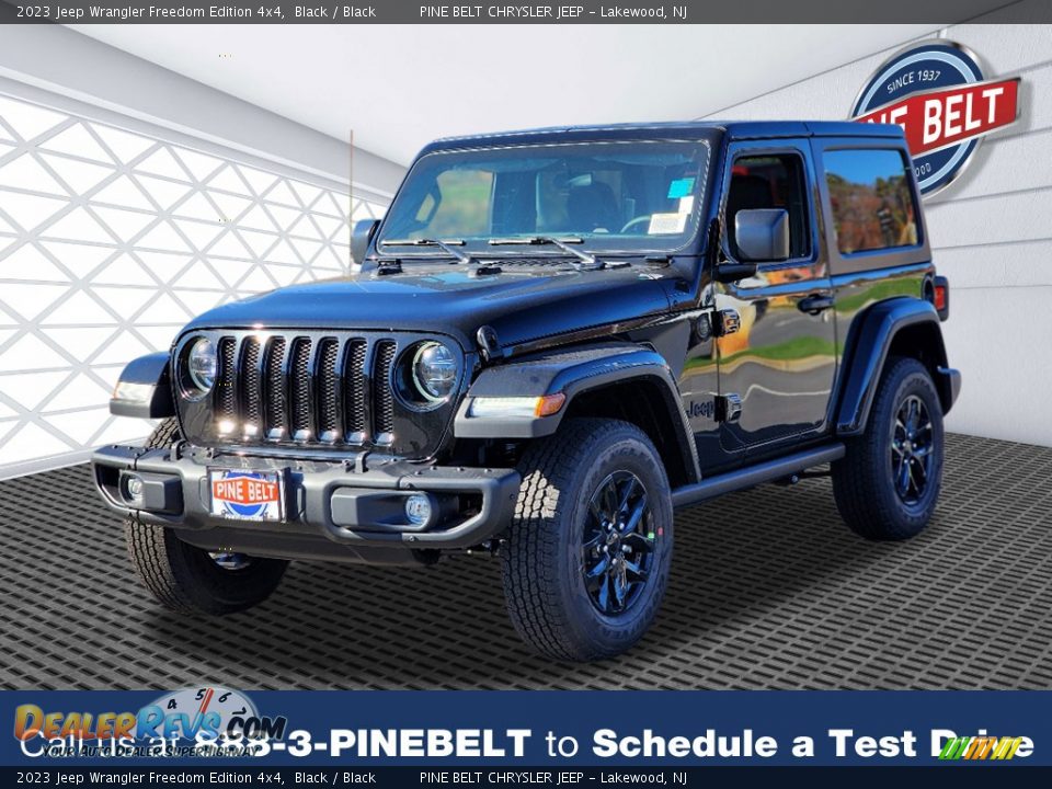 2023 Jeep Wrangler Freedom Edition 4x4 Black / Black Photo #1