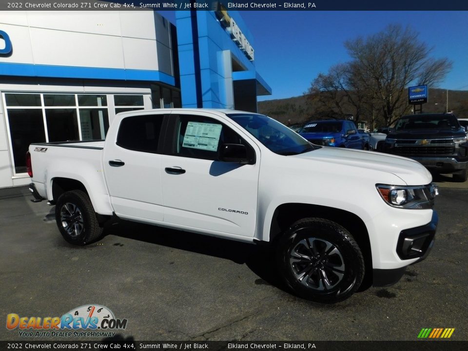 2022 Chevrolet Colorado Z71 Crew Cab 4x4 Summit White / Jet Black Photo #4