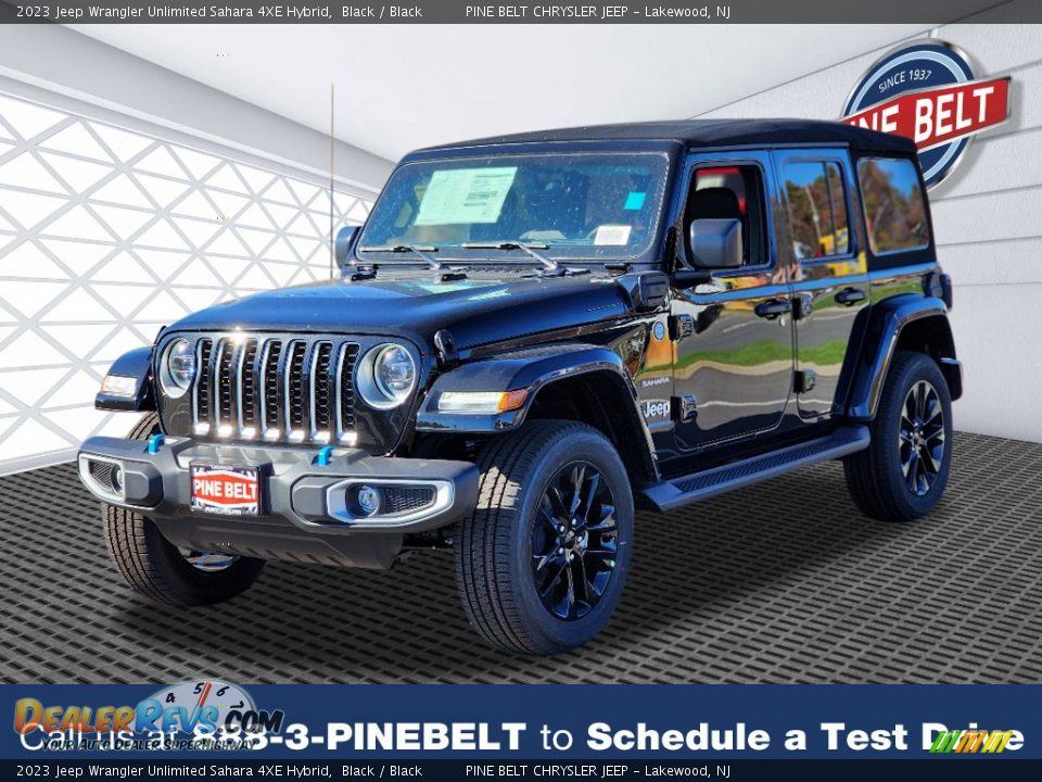 2023 Jeep Wrangler Unlimited Sahara 4XE Hybrid Black / Black Photo #1