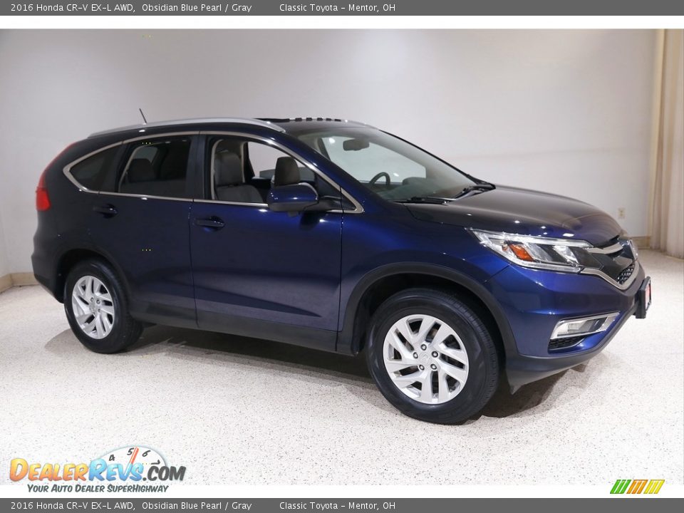 Obsidian Blue Pearl 2016 Honda CR-V EX-L AWD Photo #1
