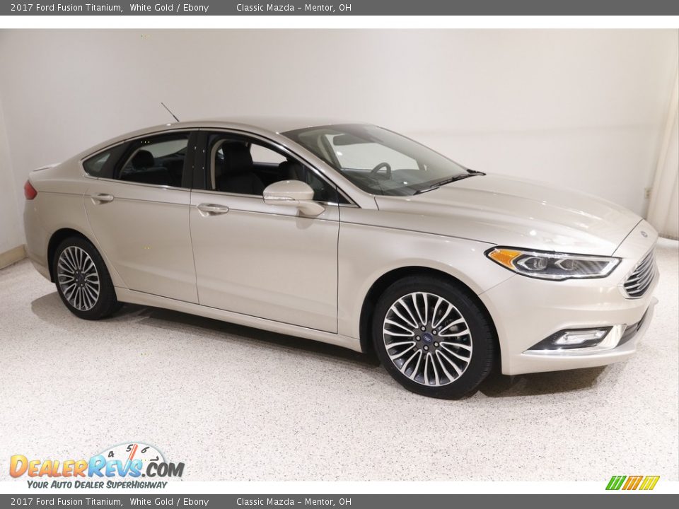 2017 Ford Fusion Titanium White Gold / Ebony Photo #1