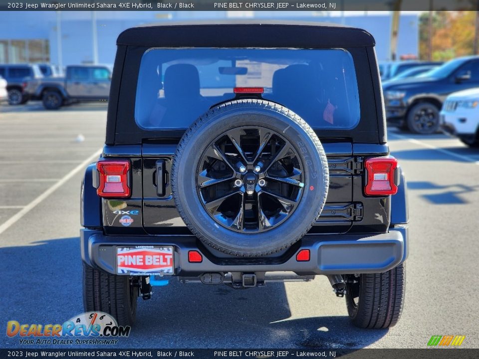 2023 Jeep Wrangler Unlimited Sahara 4XE Hybrid Black / Black Photo #5