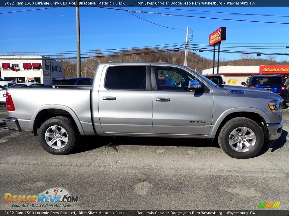 2022 Ram 1500 Laramie Crew Cab 4x4 Billet Silver Metallic / Black Photo #7