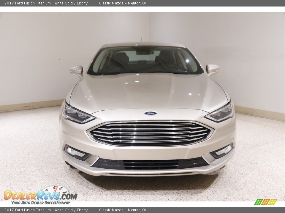 2017 Ford Fusion Titanium White Gold / Ebony Photo #2