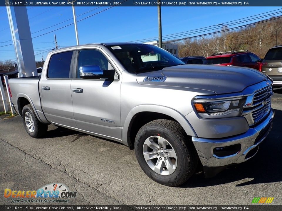 2022 Ram 1500 Laramie Crew Cab 4x4 Billet Silver Metallic / Black Photo #8