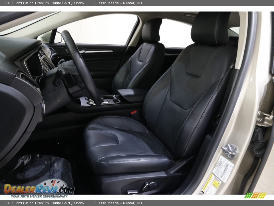 2017 Ford Fusion Titanium White Gold / Ebony Photo #6
