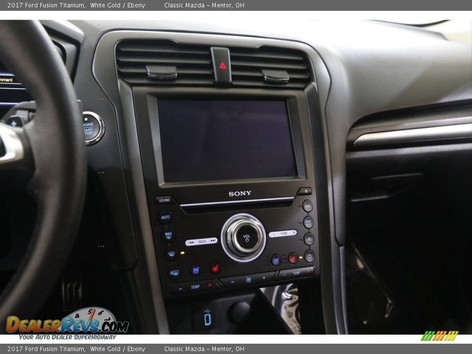 2017 Ford Fusion Titanium White Gold / Ebony Photo #10