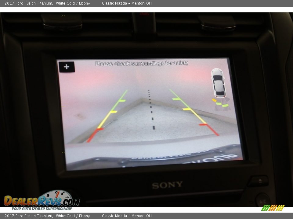 2017 Ford Fusion Titanium White Gold / Ebony Photo #14