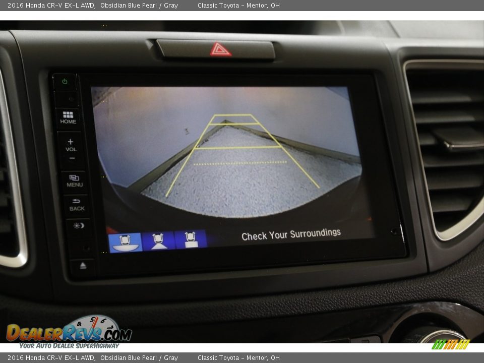 2016 Honda CR-V EX-L AWD Obsidian Blue Pearl / Gray Photo #15