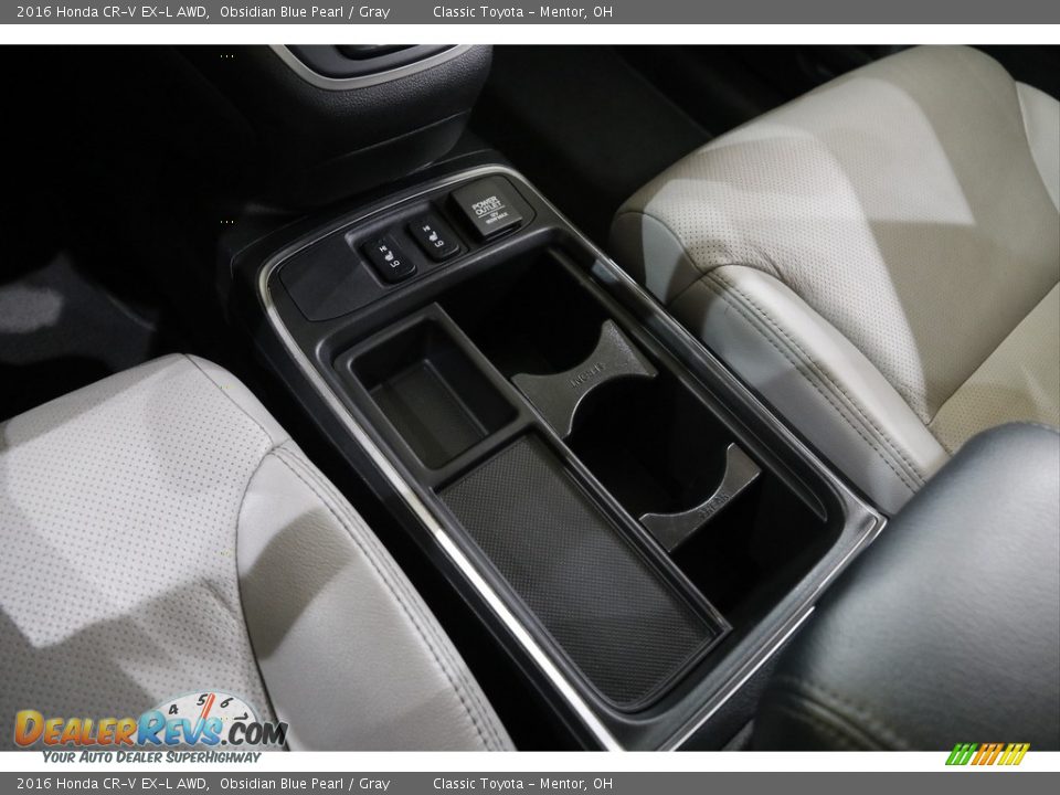 2016 Honda CR-V EX-L AWD Obsidian Blue Pearl / Gray Photo #16