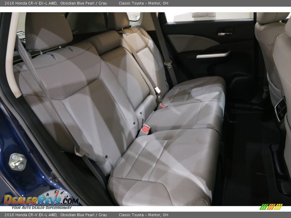 2016 Honda CR-V EX-L AWD Obsidian Blue Pearl / Gray Photo #19