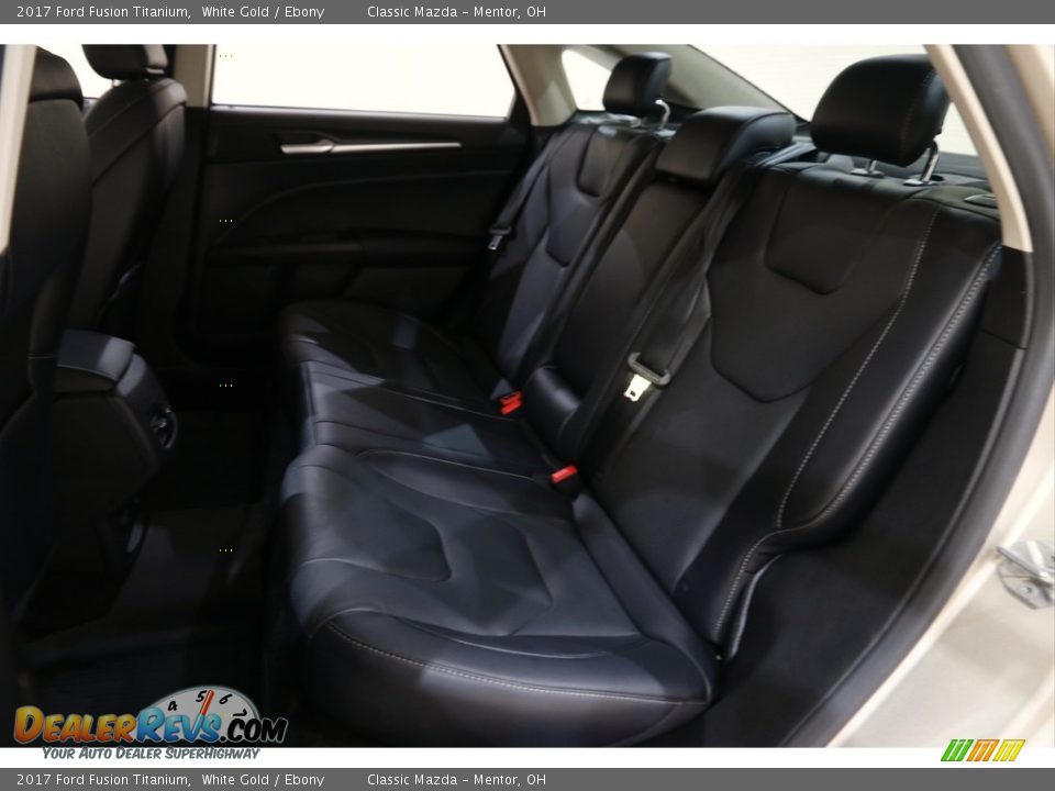 2017 Ford Fusion Titanium White Gold / Ebony Photo #19