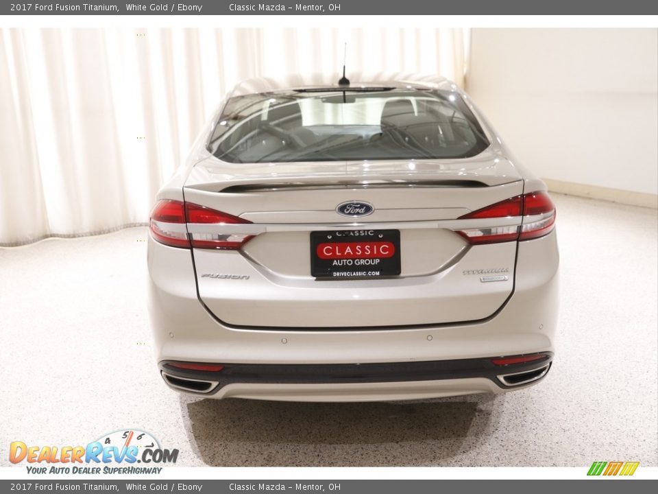 2017 Ford Fusion Titanium White Gold / Ebony Photo #20