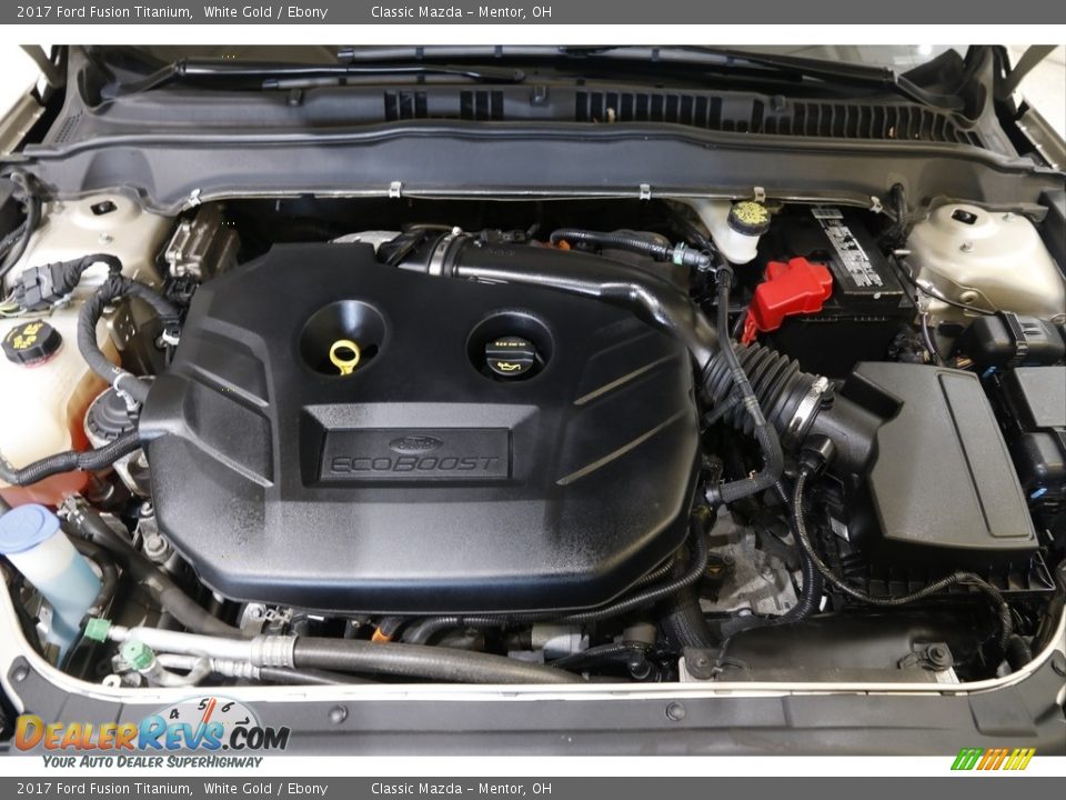 2017 Ford Fusion Titanium White Gold / Ebony Photo #21