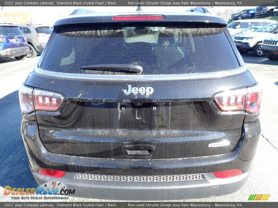 2022 Jeep Compass Latitude Diamond Black Crystal Pearl / Black Photo #4