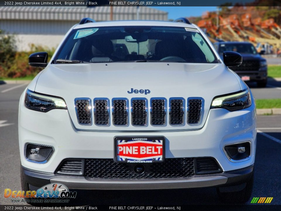 2022 Jeep Cherokee Limited 4x4 Bright White / Black Photo #2