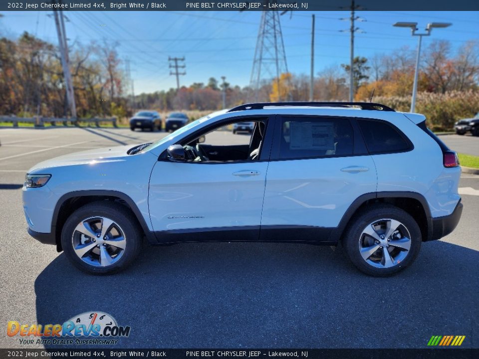 2022 Jeep Cherokee Limited 4x4 Bright White / Black Photo #3