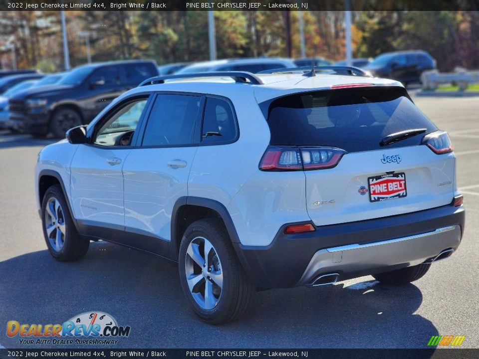 2022 Jeep Cherokee Limited 4x4 Bright White / Black Photo #4