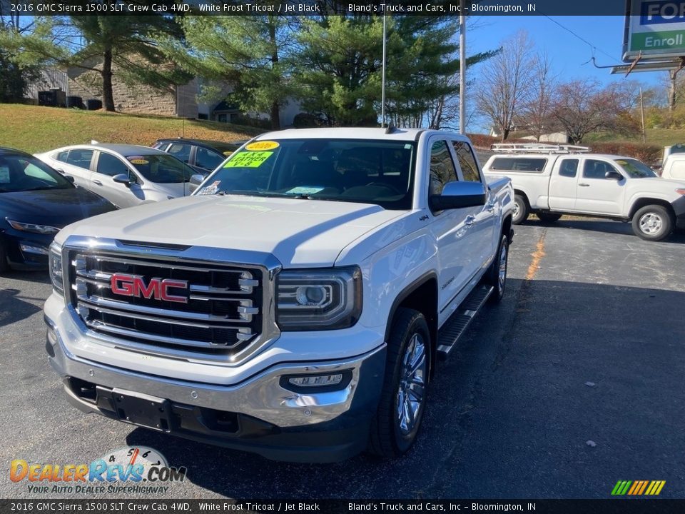 2016 GMC Sierra 1500 SLT Crew Cab 4WD White Frost Tricoat / Jet Black Photo #2