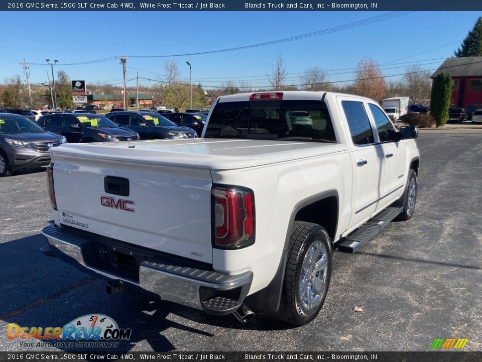 2016 GMC Sierra 1500 SLT Crew Cab 4WD White Frost Tricoat / Jet Black Photo #6