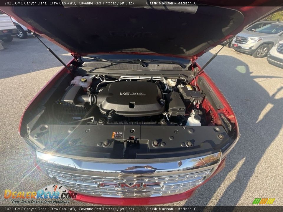 2021 GMC Canyon Denali Crew Cab 4WD Cayenne Red Tintcoat / Jet Black Photo #19
