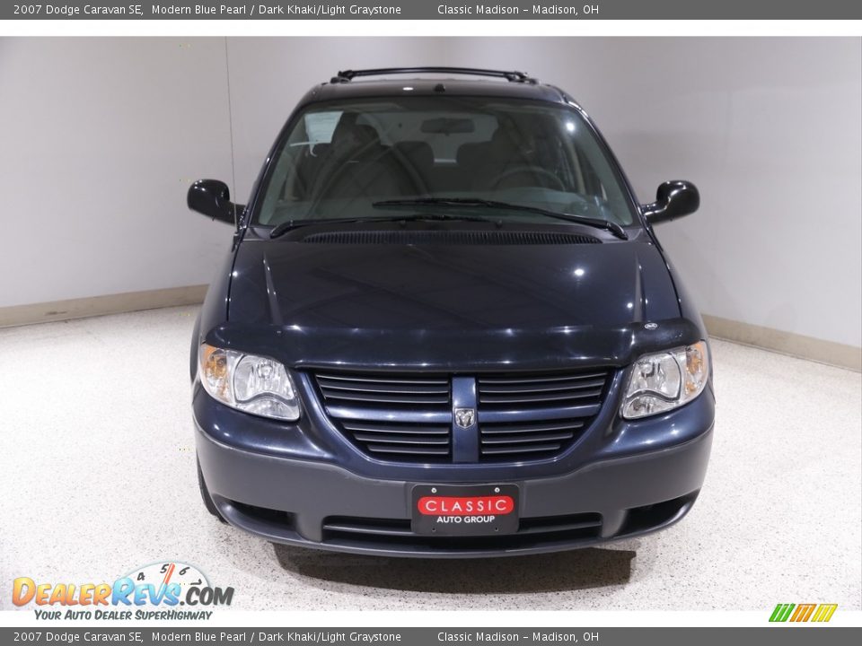 2007 Dodge Caravan SE Modern Blue Pearl / Dark Khaki/Light Graystone Photo #2