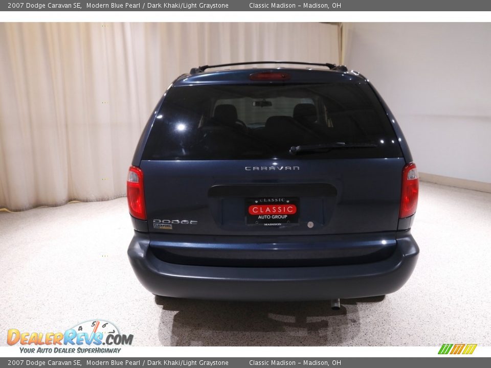 2007 Dodge Caravan SE Modern Blue Pearl / Dark Khaki/Light Graystone Photo #15