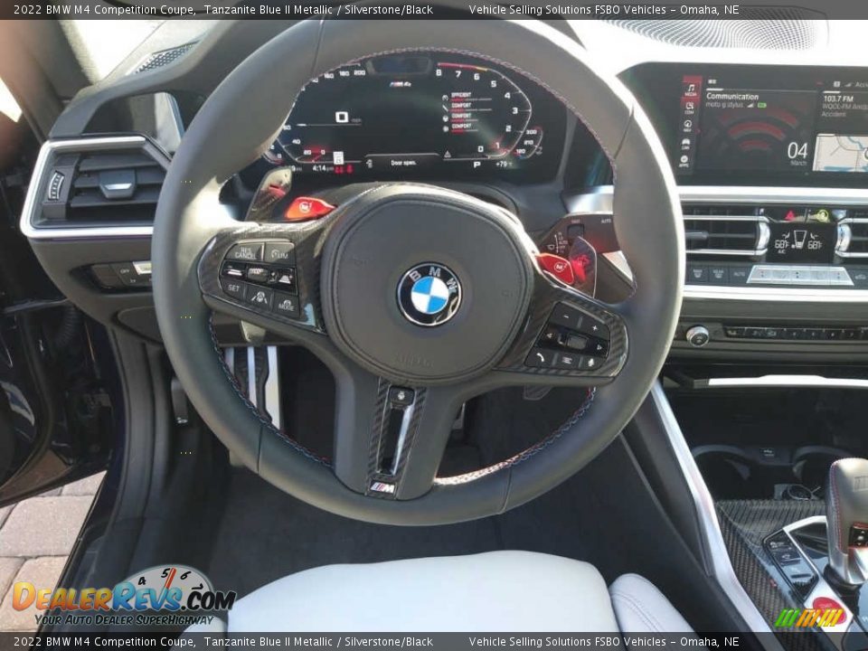2022 BMW M4 Competition Coupe Steering Wheel Photo #6
