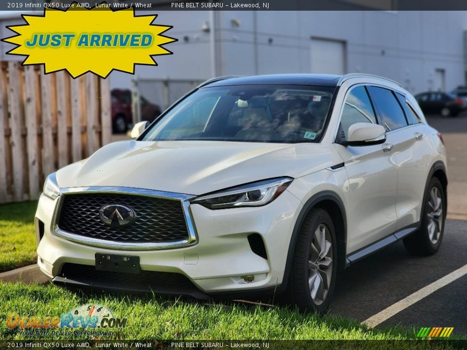 2019 Infiniti QX50 Luxe AWD Lunar White / Wheat Photo #1