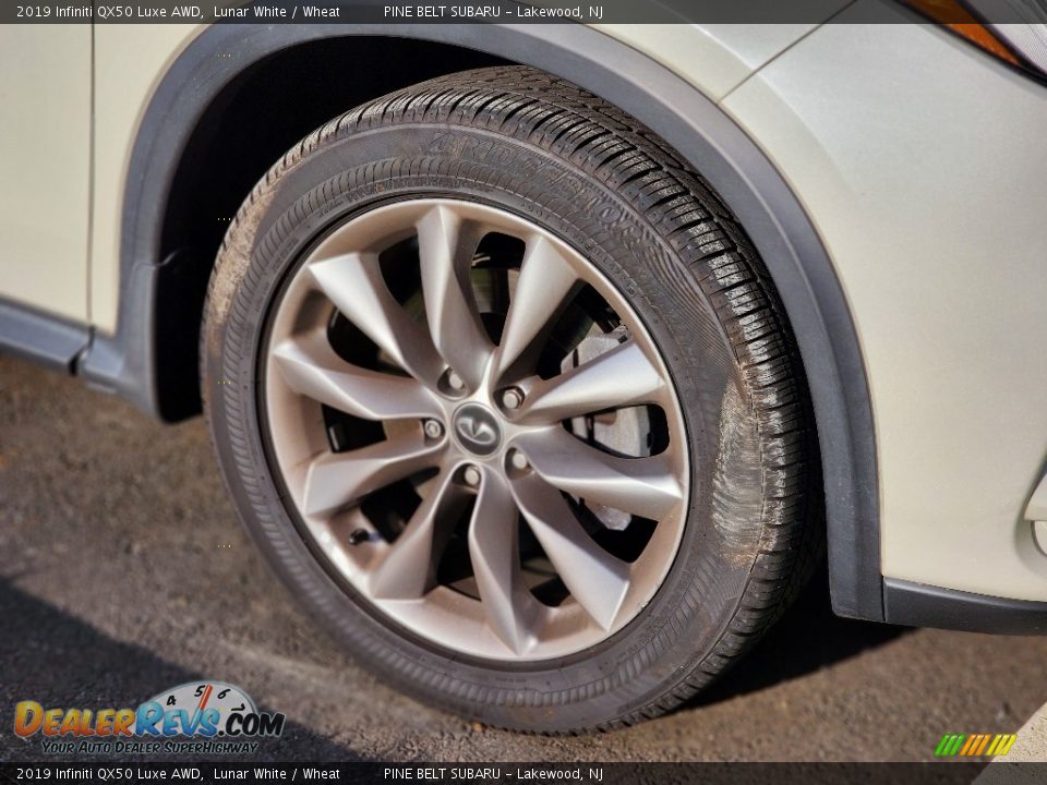 2019 Infiniti QX50 Luxe AWD Lunar White / Wheat Photo #5