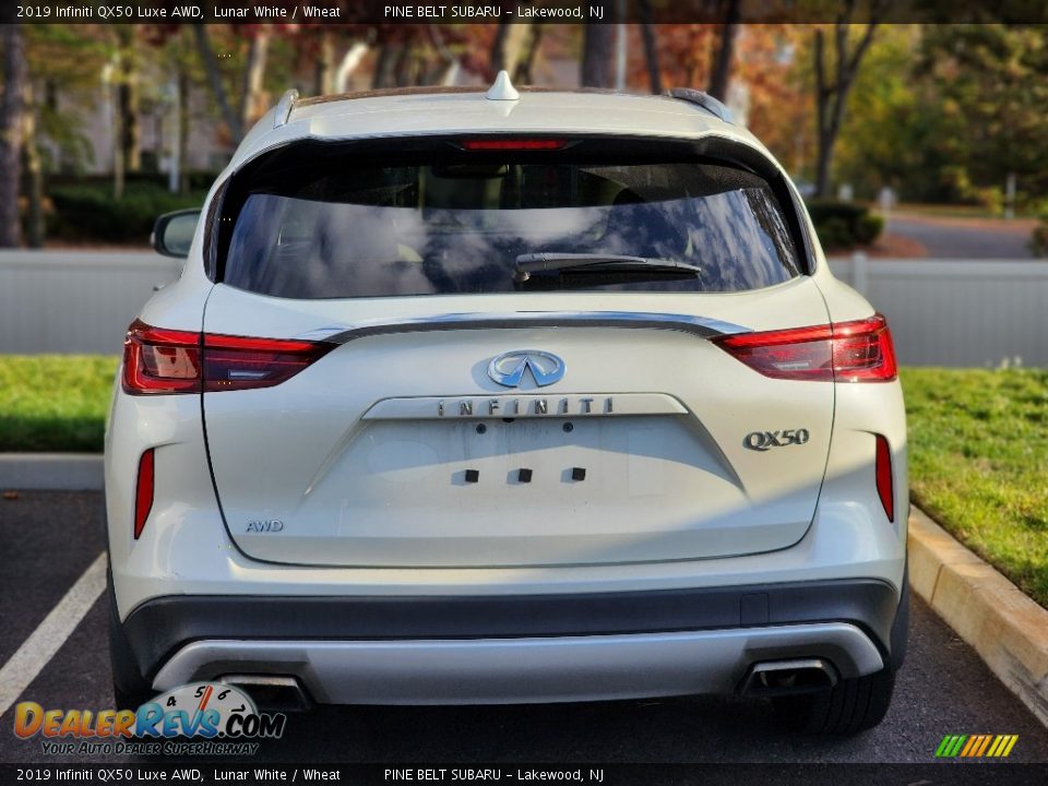 2019 Infiniti QX50 Luxe AWD Lunar White / Wheat Photo #7