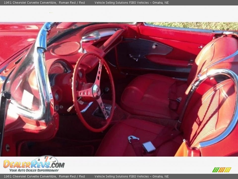 1961 Chevrolet Corvette Convertible Roman Red / Red Photo #3