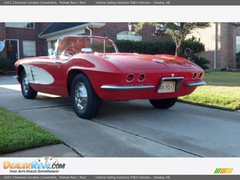 1961 Chevrolet Corvette Convertible Roman Red / Red Photo #4