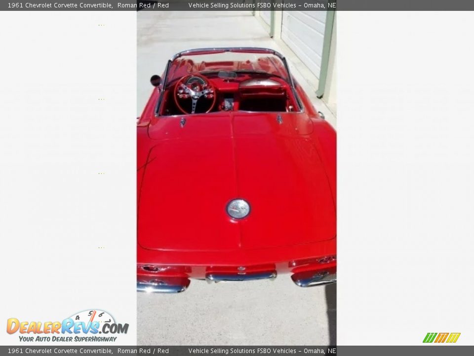 1961 Chevrolet Corvette Convertible Roman Red / Red Photo #7