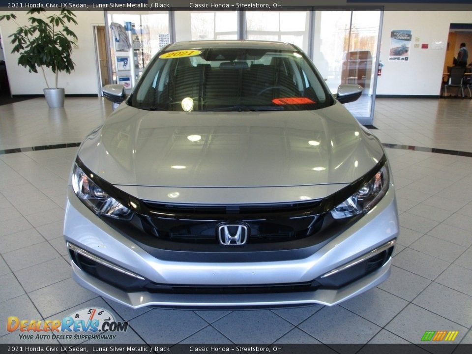 2021 Honda Civic LX Sedan Lunar Silver Metallic / Black Photo #2