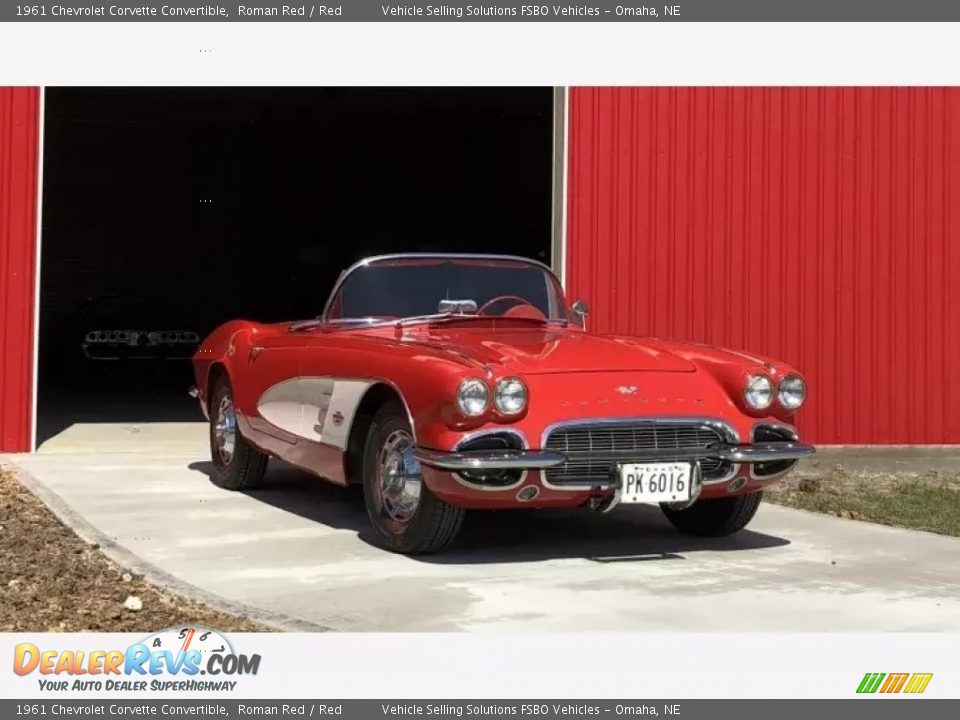 1961 Chevrolet Corvette Convertible Roman Red / Red Photo #10