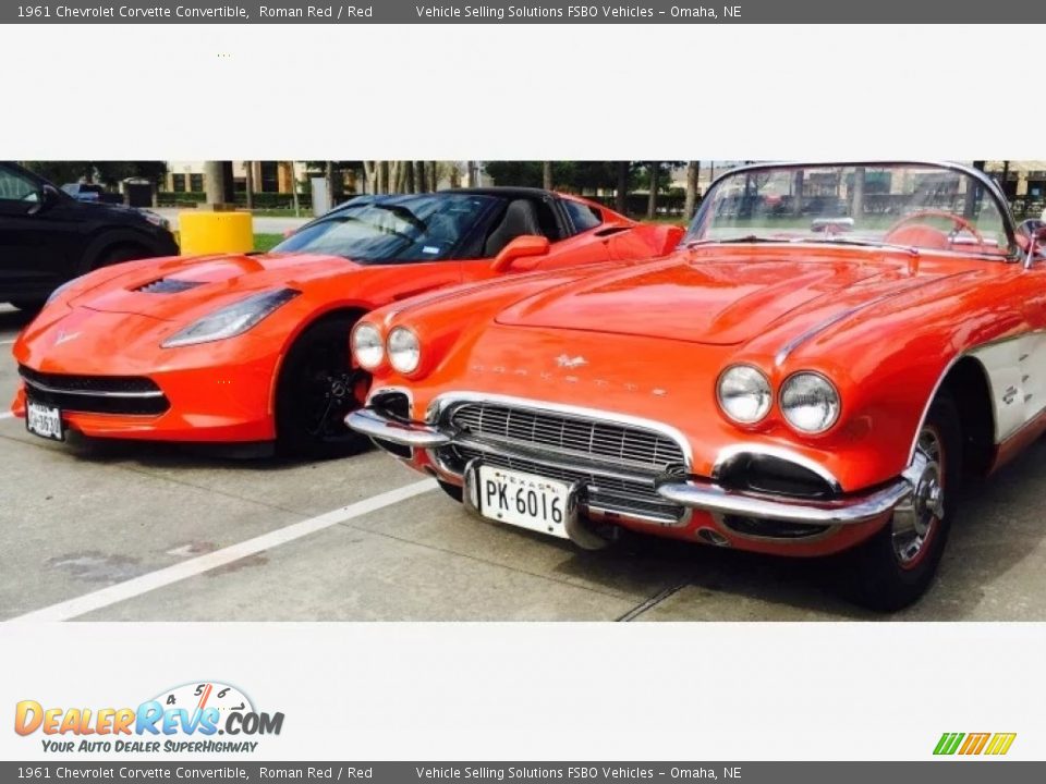 1961 Chevrolet Corvette Convertible Roman Red / Red Photo #11