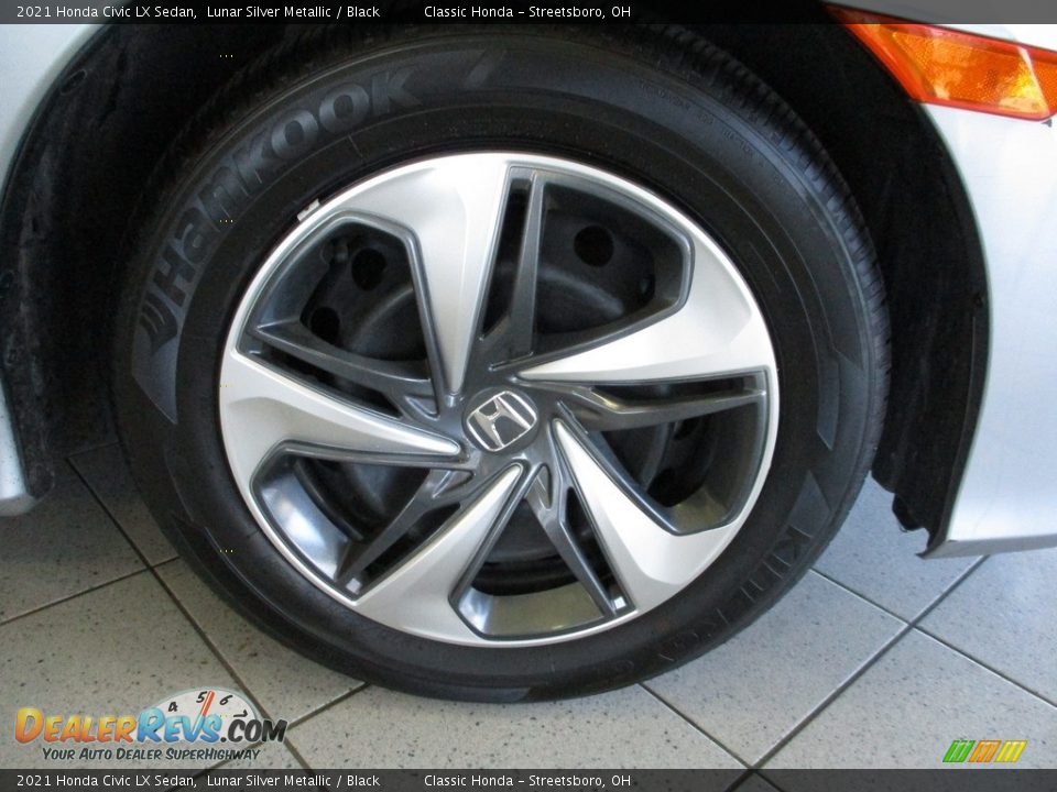 2021 Honda Civic LX Sedan Lunar Silver Metallic / Black Photo #5