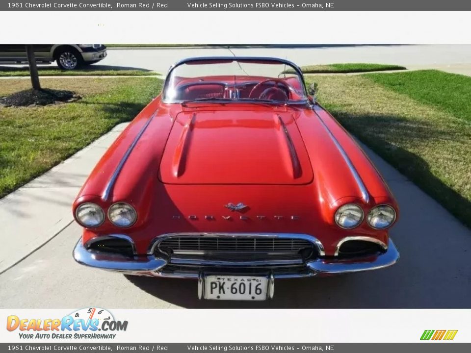 1961 Chevrolet Corvette Convertible Roman Red / Red Photo #13