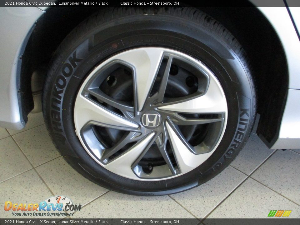 2021 Honda Civic LX Sedan Lunar Silver Metallic / Black Photo #6