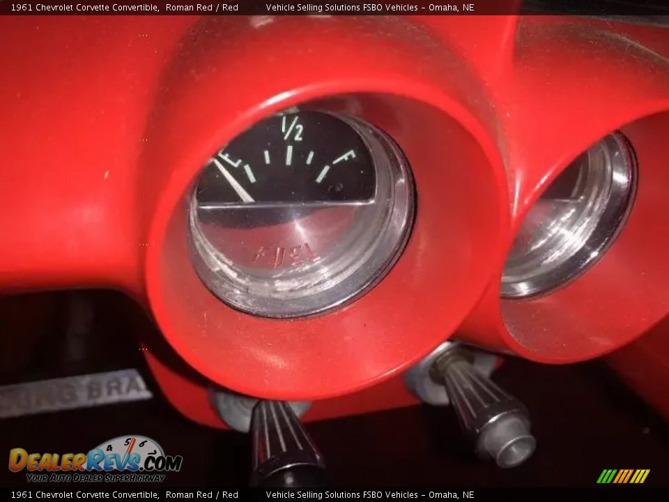 1961 Chevrolet Corvette Convertible Roman Red / Red Photo #15