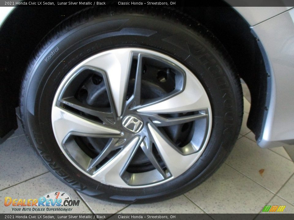 2021 Honda Civic LX Sedan Lunar Silver Metallic / Black Photo #11
