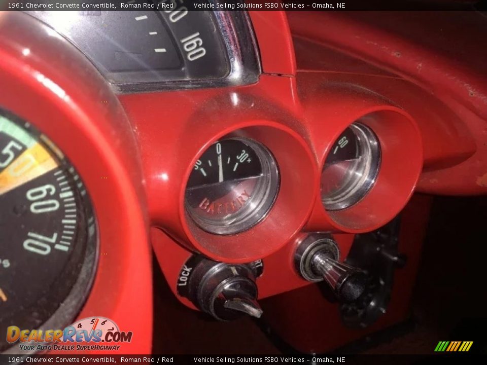 1961 Chevrolet Corvette Convertible Roman Red / Red Photo #21