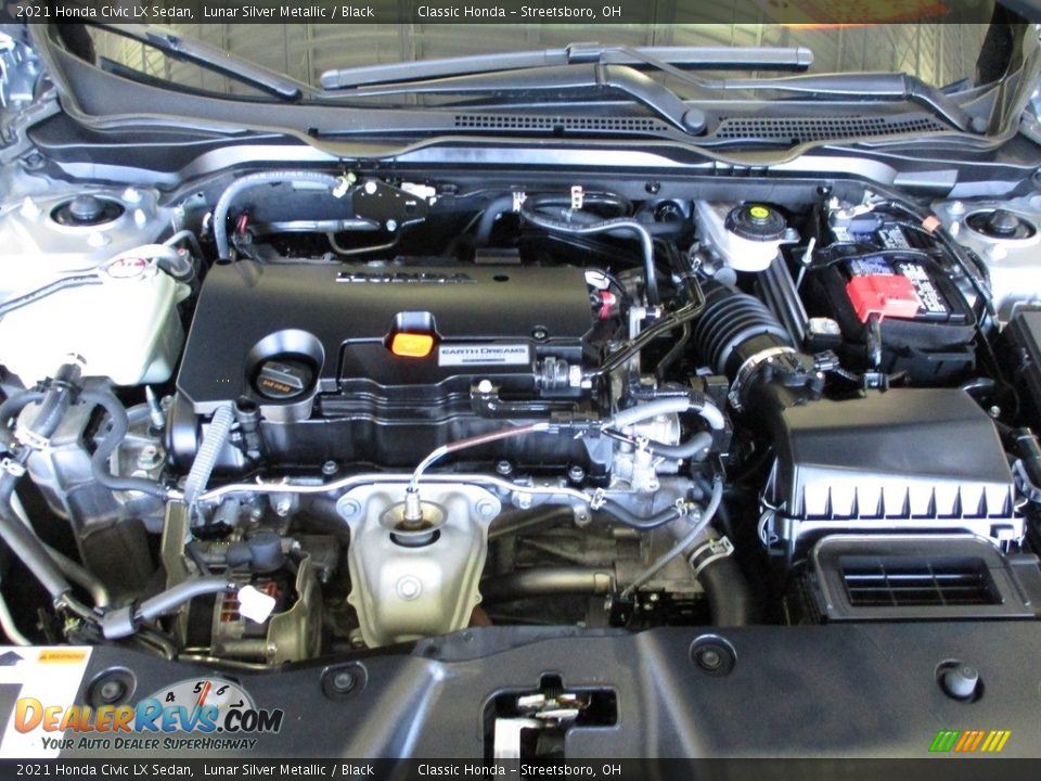 2021 Honda Civic LX Sedan Lunar Silver Metallic / Black Photo #13