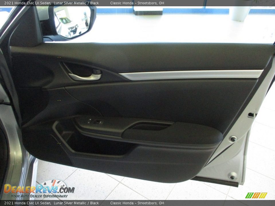 2021 Honda Civic LX Sedan Lunar Silver Metallic / Black Photo #14